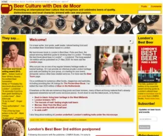 Desdemoor.co.uk(Beer Culture with Des de Moor) Screenshot