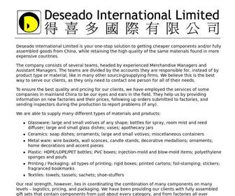 Deseadohk.com(Deseado International Limited) Screenshot