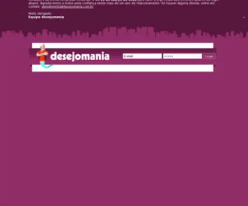 Desejomania.com.br(Área) Screenshot