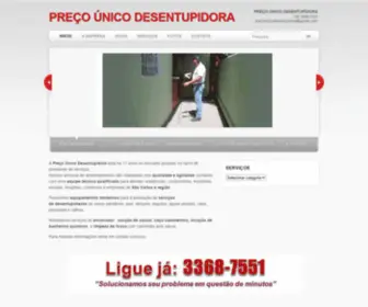 Desentupidoraprecounico.com.br(Preço) Screenshot