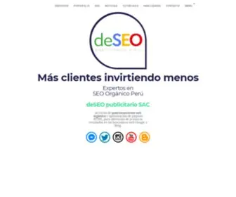 Deseopublicitario.com(SEO Orgánico Perú posicionamiento web) Screenshot