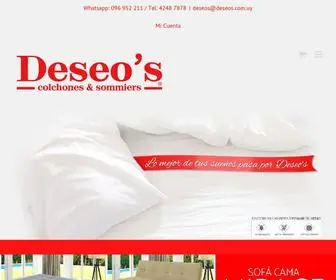 Deseos.com.uy(Deseo's Colchones & Sommiers) Screenshot