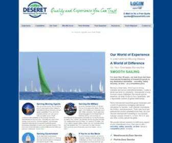 Deseret-INTL.com(International Moving Company) Screenshot