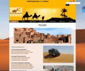 Desert-Dream4X4.com(A wide range of offers for your Morocco Tour) Screenshot