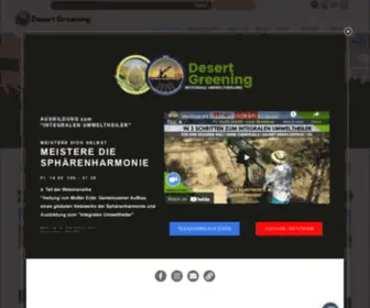 Desert-Greening.com(Integrale Umweltheilung nach Wilhem Reich) Screenshot