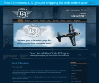 Desertaircraft.com(Desert Aircraft Giant Scale RC Plane Engines) Screenshot