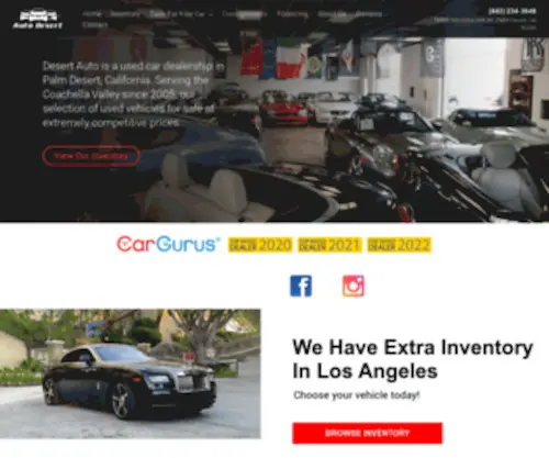 Desertauto.com(DESERT AUTO GALLERY) Screenshot