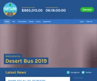 Desertbus.org(Desert Bus for Hope) Screenshot