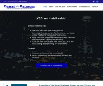 Desertdatacom.com(Installers of the best copper and fiber cable networks in Southern Arizona) Screenshot