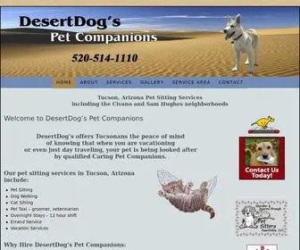 Desertdogs.biz(Tucson pet sitting and dog walking) Screenshot