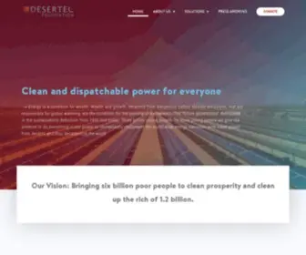 Desertec.org(Energy for the next billion) Screenshot