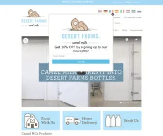 Desertfarms.co.uk(Camel Milk) Screenshot