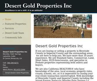 Desertgoldproperties.com(Desert Gold Properties Inc) Screenshot