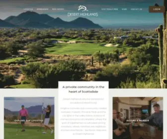 Deserthighlandsscottsdale.com(Desert Highlands Private Golf & Club Community) Screenshot