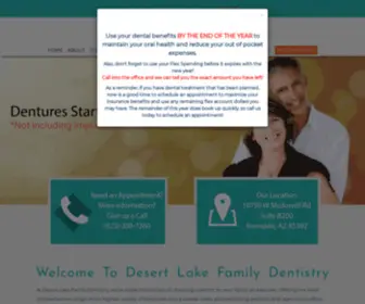 Desertlakedental.com(Cosmetic Dentist) Screenshot