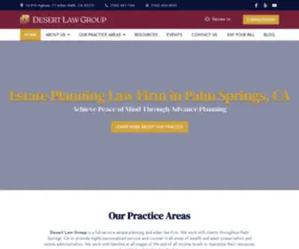 Desertlawgroup.com(Desert Law Group Estate Planning For Palm Spring) Screenshot