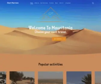 Desertmauritanie.com(First travel agency in Mauritania) Screenshot