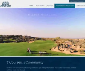 Desertmountain.com(Private Golf Club &amp; Community at Desert Mountain) Screenshot