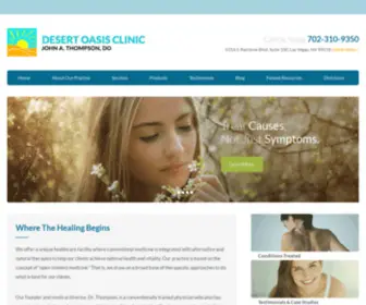 Desertoasisclinic.com(Alternative Medicine Las Vegas) Screenshot