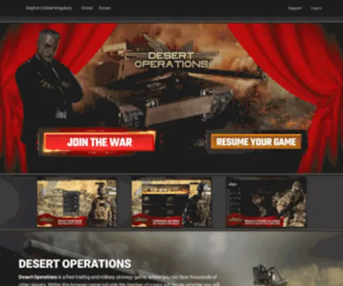 Desertops.co.uk(Desert Operations) Screenshot