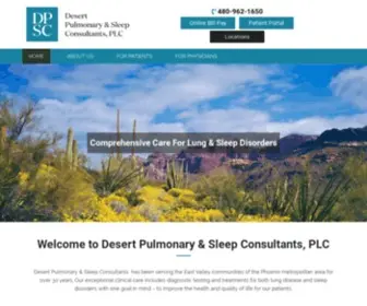 Desertpulmonary.com(Desert Pulmonary and Sleep Consultants) Screenshot