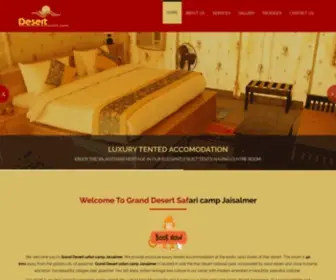 Desertsafaricampjaisalmer.com(Grand desert safari Camp Jaisalmer) Screenshot