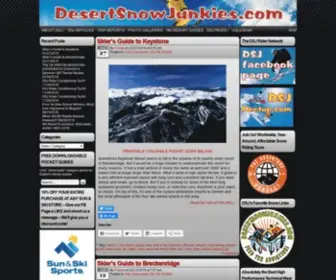 Desertsnowjunkies.com(For SNOW SKIERS and SNOWBOARDERS) Screenshot