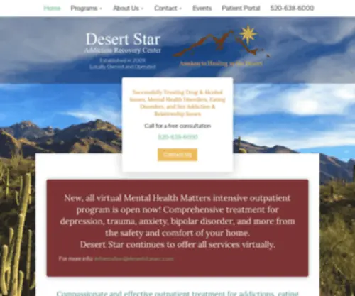 Desertstararc.com(Desert Star Addiction Recovery Center) Screenshot
