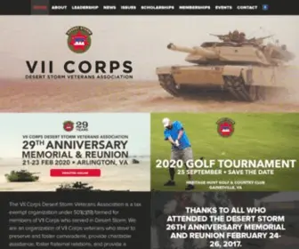 Desertstormvets.org(VII Corps) Screenshot