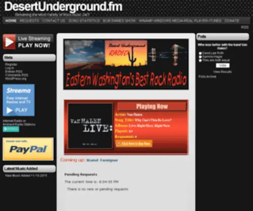 Desertunderground.fm(Desertunderground) Screenshot