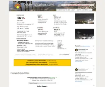 Desertweather.com(Coachella Valley Weather) Screenshot