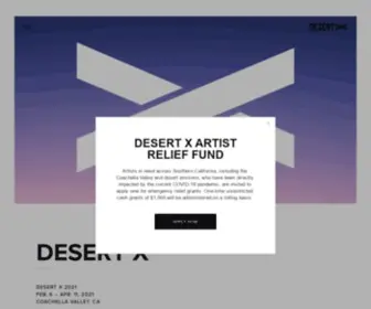 Desertx.org(Desert X) Screenshot