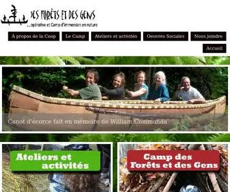 Desforetsetdesgens.com(Des Forêts et des Gens) Screenshot