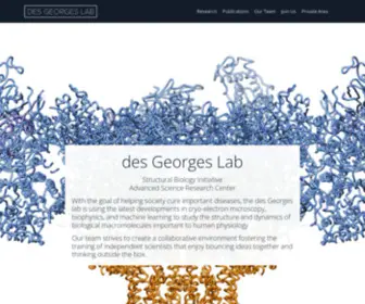 Desgeorgeslab.org(Graduate Center Website Services) Screenshot