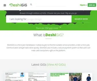 Deshigig.com(Freelance Services Marketplace For Bangladesh) Screenshot