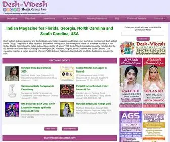 Deshvidesh.com(Desh-Videsh Media reaches 1.5 Millions) Screenshot