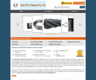 Deshwirerope.com(Desh Wire Products Private Limited) Screenshot