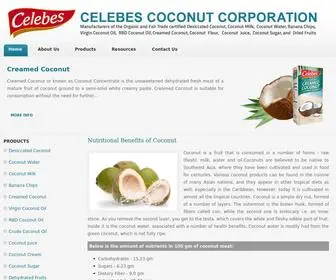 Desiccated-Coconut.com(Celebes Desiccated Coconut) Screenshot