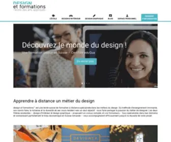 Design-Formations.ch(Design et formations™) Screenshot