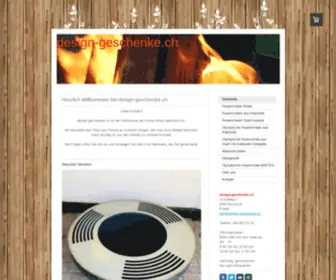 Design-Geschenke.ch(Feuerschale mit Edelstahl Grillring bei) Screenshot