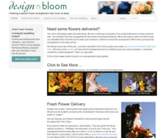 Design-N-Bloom.com(Ordering a special flower arrangement was never so easy) Screenshot