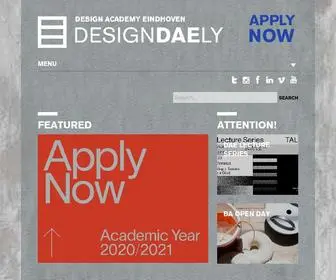Designacademy.nl(Design Academy Eindhoven) Screenshot