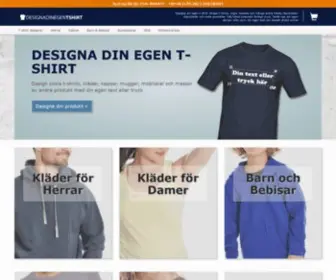 Designadinegentshirt.se(Designa din egen t) Screenshot