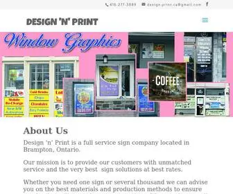 Designandprintca.com(Design 'n' Print) Screenshot