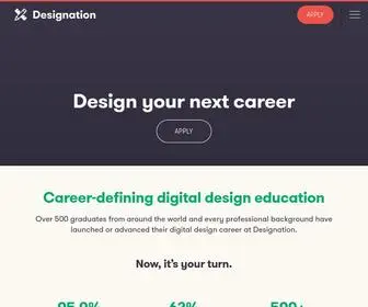 Designation.io(Chicago UX/UI Design Bootcamp) Screenshot