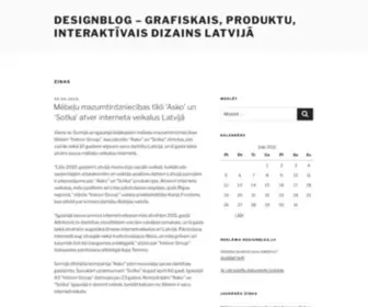 Designblog.lv(Grafiskais, produktu, interaktīvais dizains Latvijā) Screenshot