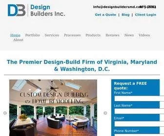 Designbuildersmd.com(Full-service remodeling and decking contractor in MD, VA, and DC) Screenshot