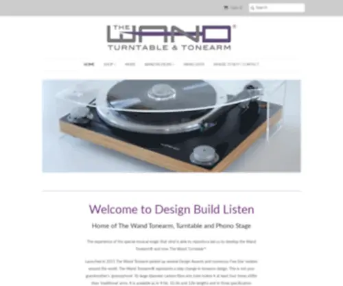 Designbuildlisten.com(The wand tonearm) Screenshot