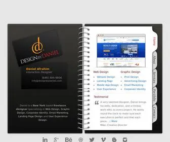 Designbydaniel.com(Freelance Designer in New York) Screenshot