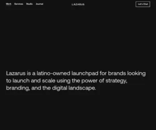 Designbylazarus.com(Lazarus is a latino) Screenshot